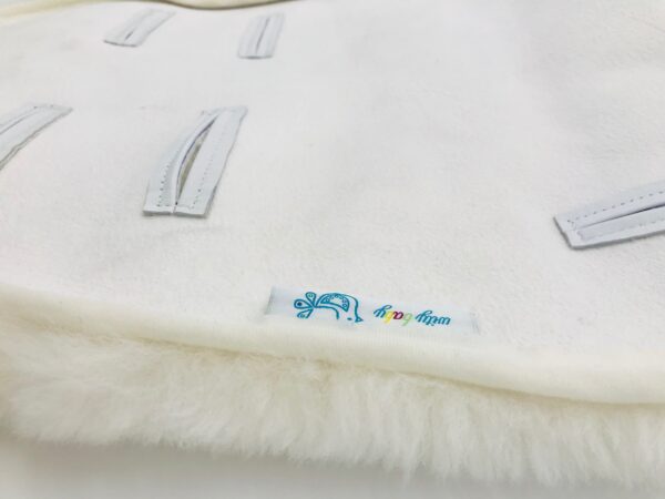 Lammfell-Sitzauflage für Kinderwagen creme - Image 5