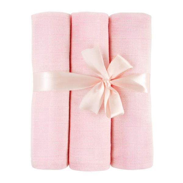 3-er Pack Nuscheli Musselin rosa