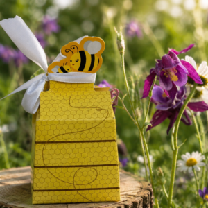 Sojawachskerze Bienenhaus Milch-Honig