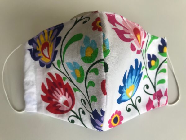 Erwachsenen Maske Volk Blumen - Image 3