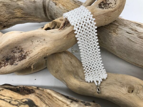 Armband japan. Toho weisse Perlen - Image 2