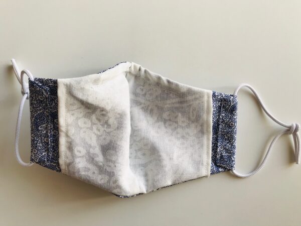 Erwachsenen Maske dunkelblau weisse Muster - Image 3