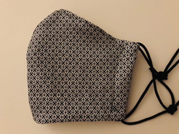 Erwachsenen Maske schwarz weiss - Image 2