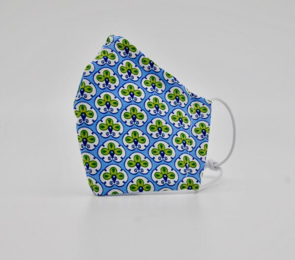 Erwachsenen Maske blau-grün Muster
