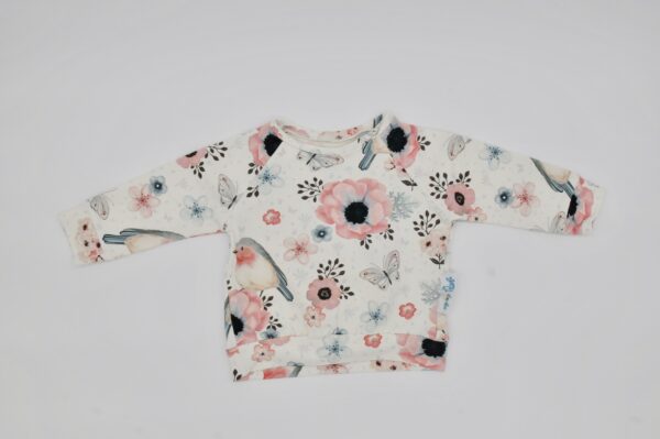 Sweatshirt Vogel creme