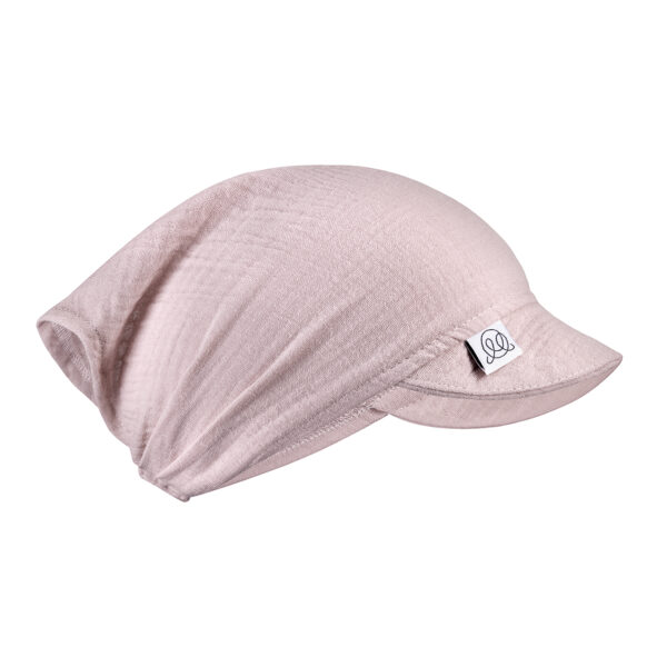 Kinderkappe Musselin rosa