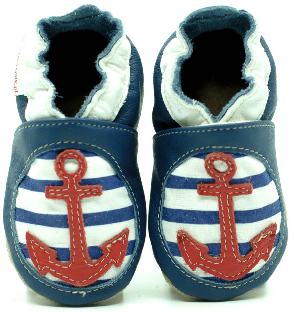 Öko-Lederfinken Marine dunkelblau