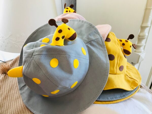 Kinderkappe Hut Giraffe grau - Image 2