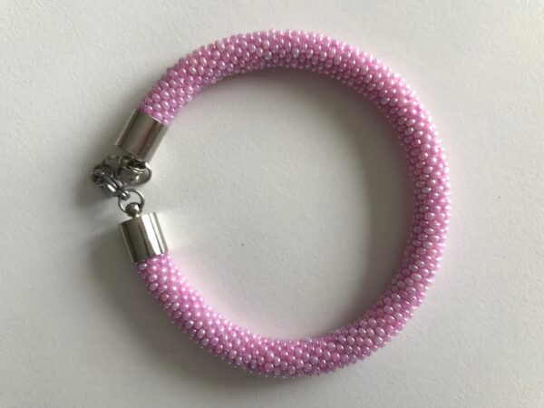 Armband pastel rosa Perlen - Image 3