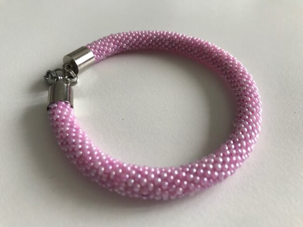 Armband pastel rosa Perlen