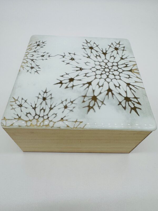 Schmuckbox & Geschenkbox Schneeflocke gross