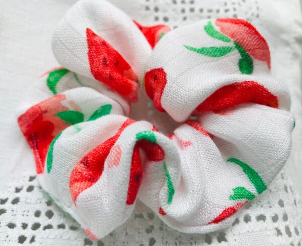 Scrunchie Haargummi Erdbeeren - Image 3