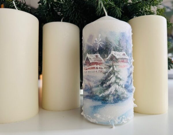 Kerze Winterlandschaft - Image 2