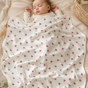 Babydecke Kirsch