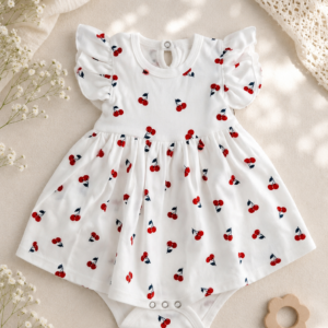 Baby Bodykleid Kirsch Gr.68