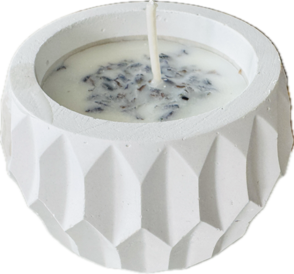 Kleiner Lavendel in Gipsform