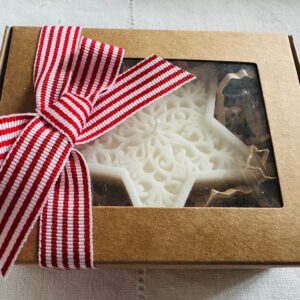 Stern bestickt Kerze in box