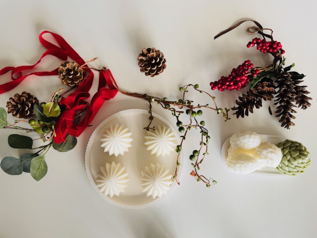 Weihnachtskugel creme – Bild 5