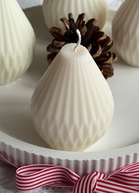 Birne Kerze creme – Bild 2
